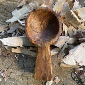 Elm Wood Scoop Hand-carved