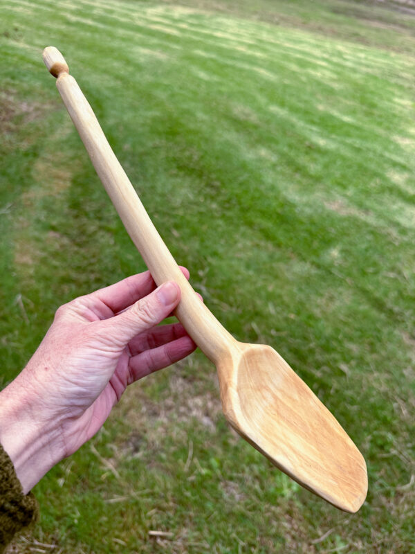 Cooking Spoon Silver Birch Hand-carved