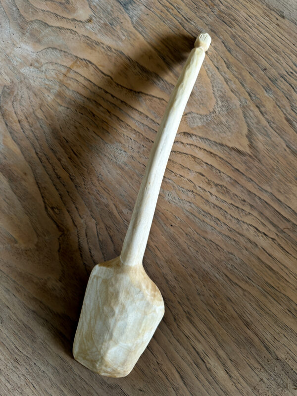 Cooking Spoon Silver Birch Hand-carved - Image 2