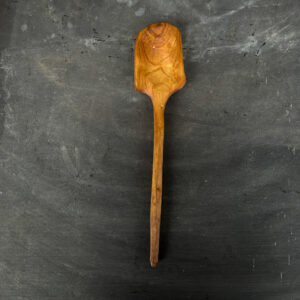 Baked Silver Poplar Cooking Spoon hand-carved