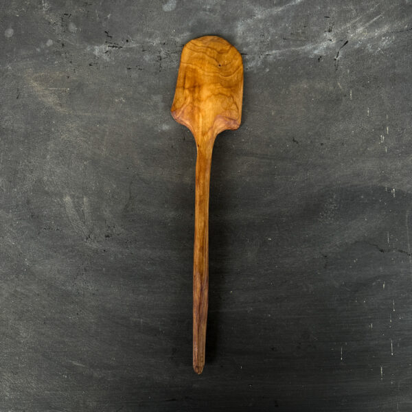Baked Silver Poplar Cooking Spoon hand-carved