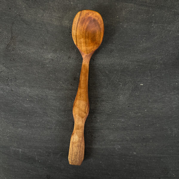 Baked Silver Poplar Eating Spoon hand-carved