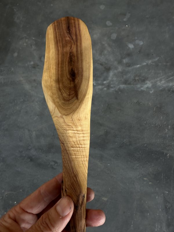 Hand-carved cooking spoon made from bottle brush wood (Callistemon)