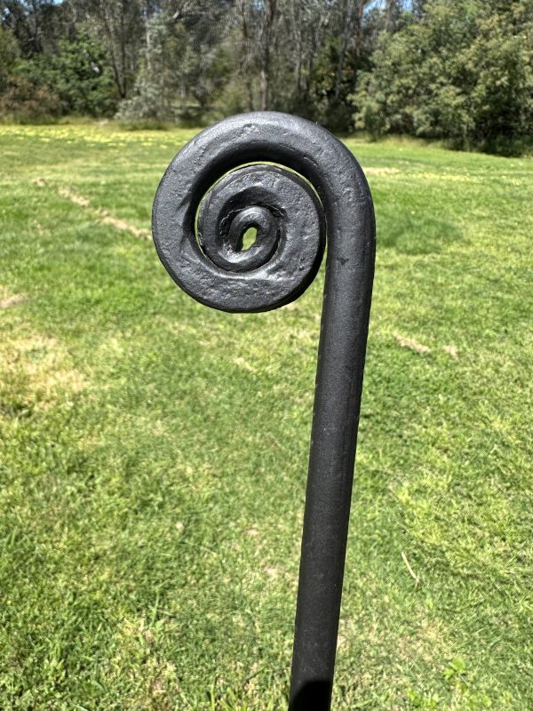 Hand-forged large fire poker - Image 2