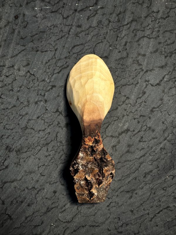 Silver Poplar Spoon Small with Bark