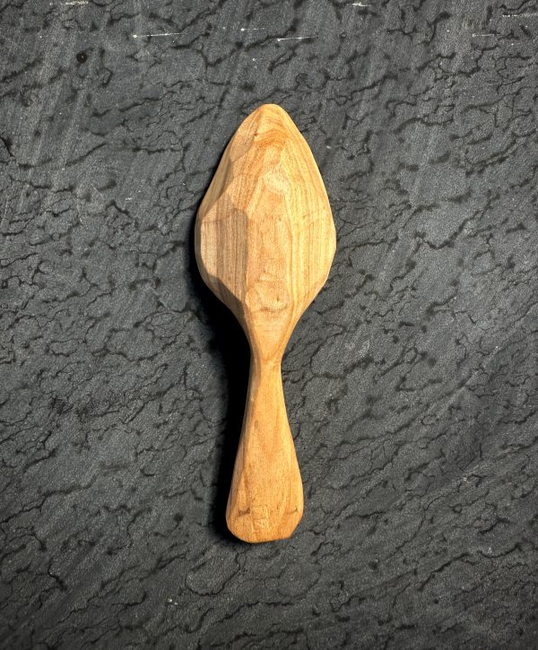 Baked Silver Poplar Dolphin Spoon Facet Back - Image 2