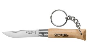 opinel no4 keychain natural beech