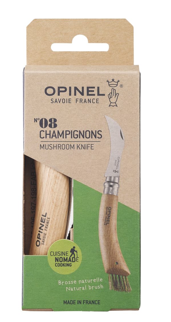 Opinel Mushroom Knife No8 S/S 8cm Individual Box-Beech - Image 2