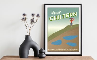 Visit Chiltern Vintage Style Poster