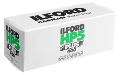 Ilford HP5 400 black and white film 120