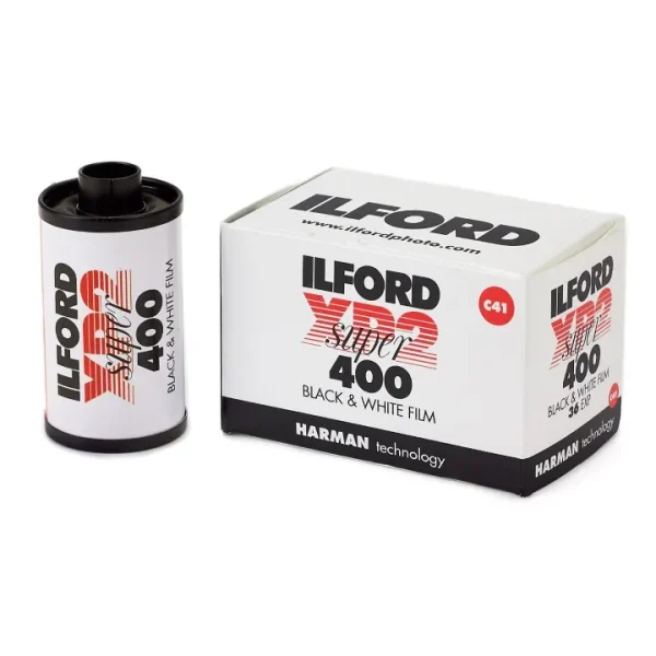 Ilford XP2 35mm Super 400 black and white film 36 EXP
