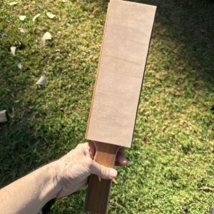 handmade in Autralia leather strop for knife sharpening