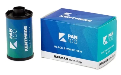 Kentmere 100 ISO 35mm 24 Exp Black & White Film