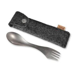 Titanium Spork with Merino Case