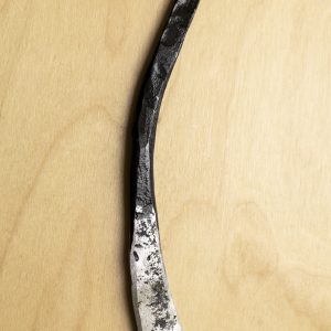 Hand-forged pate spreader curved