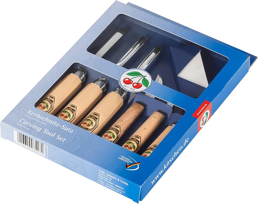 KIRSCHEN WOOD CARVING 7-PCE SET